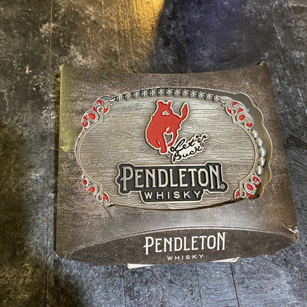 Pendleton Whisky Montana Silversmiths limited edition 2023 belt buckle
